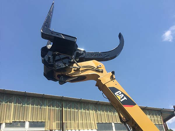 Asid Makina Cat Telehandler Tomruk Atasmani Yukarıda